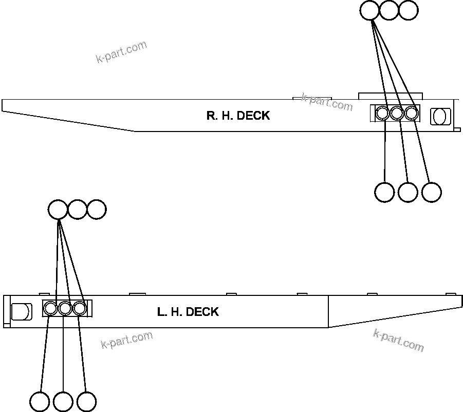 Komatsu parts book diagram for AFE50-AN 830E S/N A30652-A30658  DIAVIK: PAYLOAD METER III - INDICATOR LIGHTS