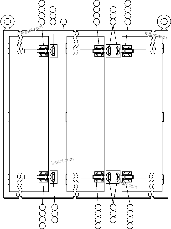 Komatsu parts book diagram for AFE50-AN 830E S/N A30652-A30658  DIAVIK: CONTROL CABINET ASSEMBLY (EJ5668)