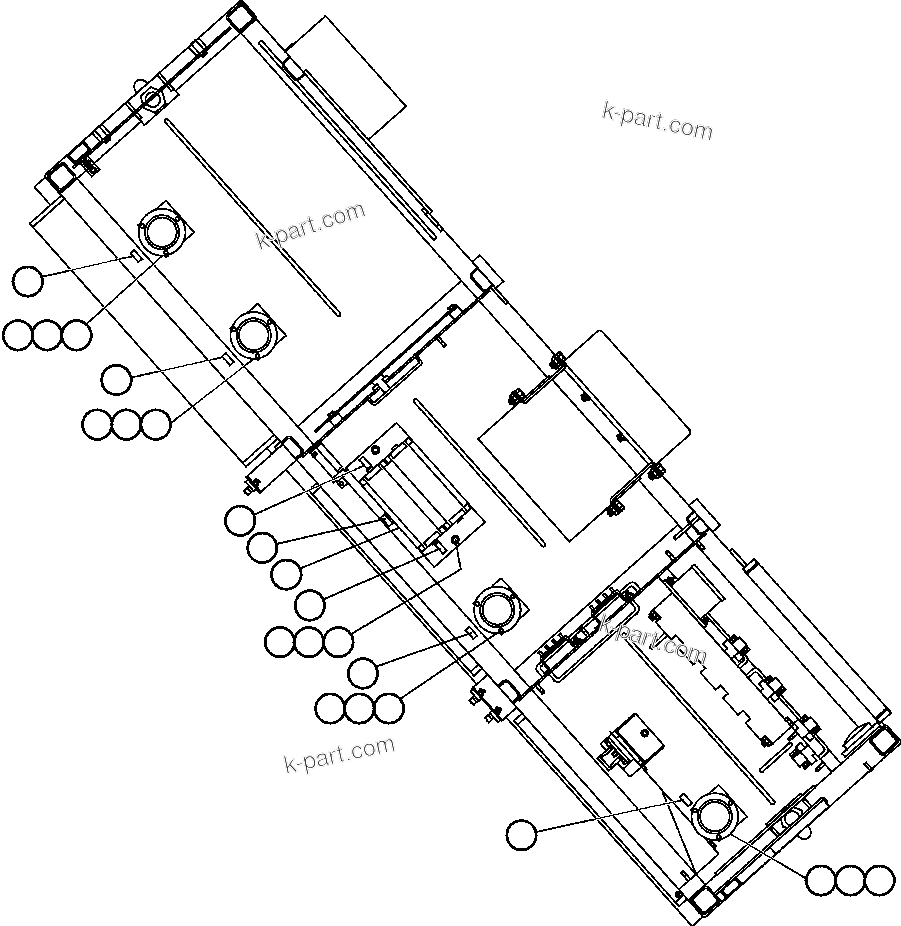 Komatsu parts book diagram for AFE50-AN 830E S/N A30652-A30658  DIAVIK: CONTROL CABINET - UNDER TOP COVER