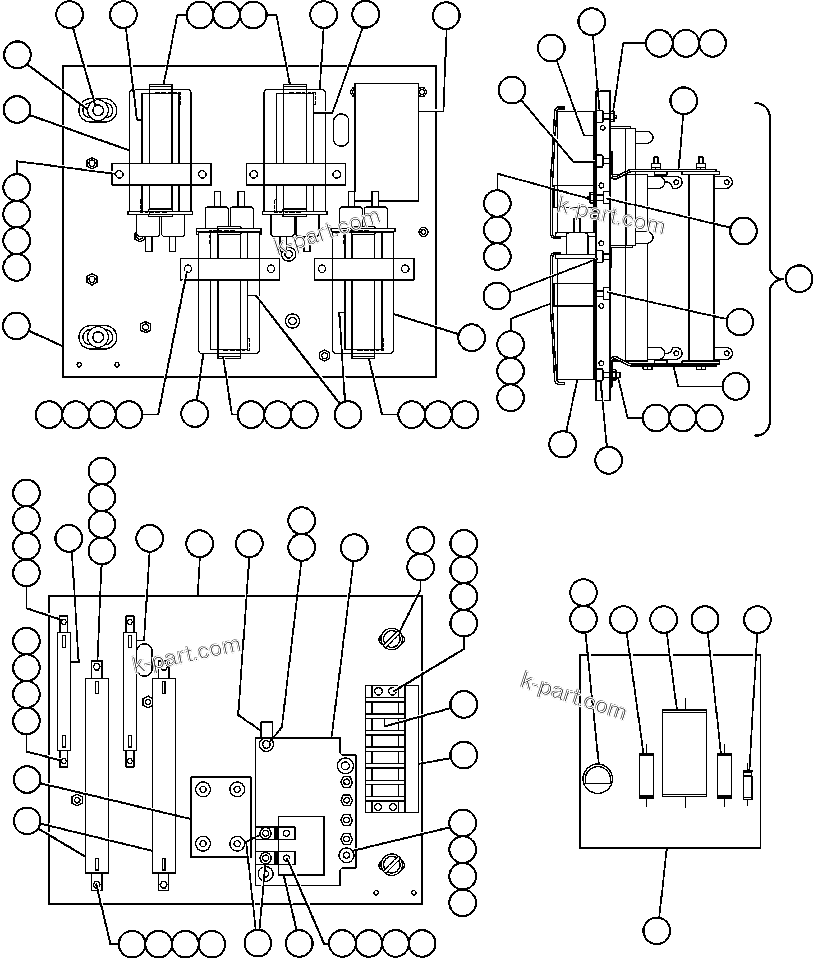 Komatsu parts book diagram for AFE50-AN 830E S/N A30652-A30658  DIAVIK: PANEL - COVER, M.F.S.E. (VE4910)