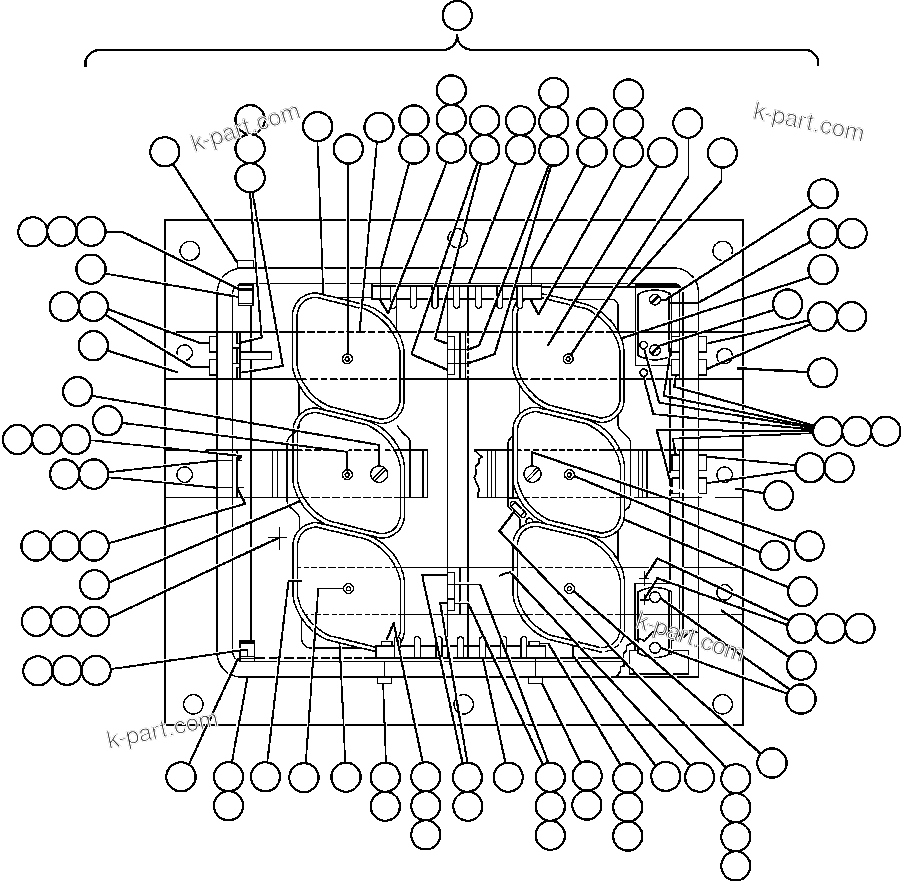 Komatsu parts book diagram for AFE50-AN 830E S/N A30652-A30658  DIAVIK: PANEL - A.F.S.E. (PB8838)