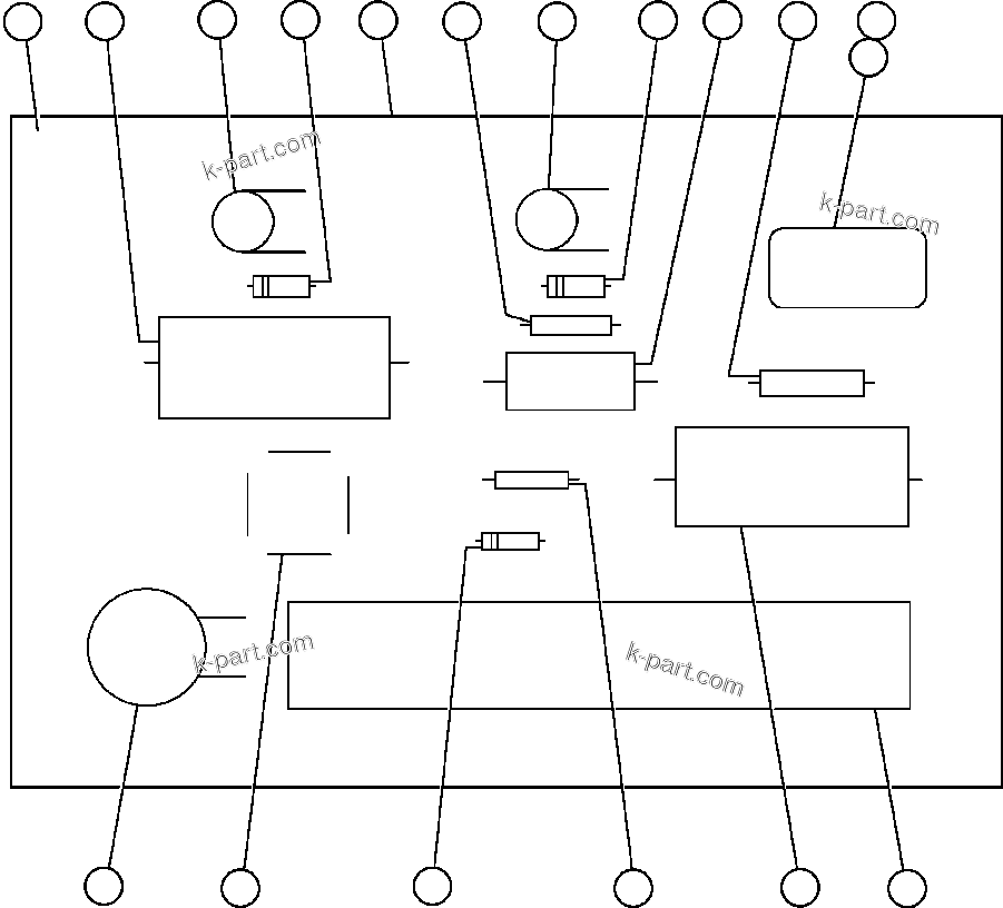Komatsu parts book diagram for AFE50-AN 830E S/N A30652-A30658  DIAVIK: PANEL - F.D.P. (VE6113)