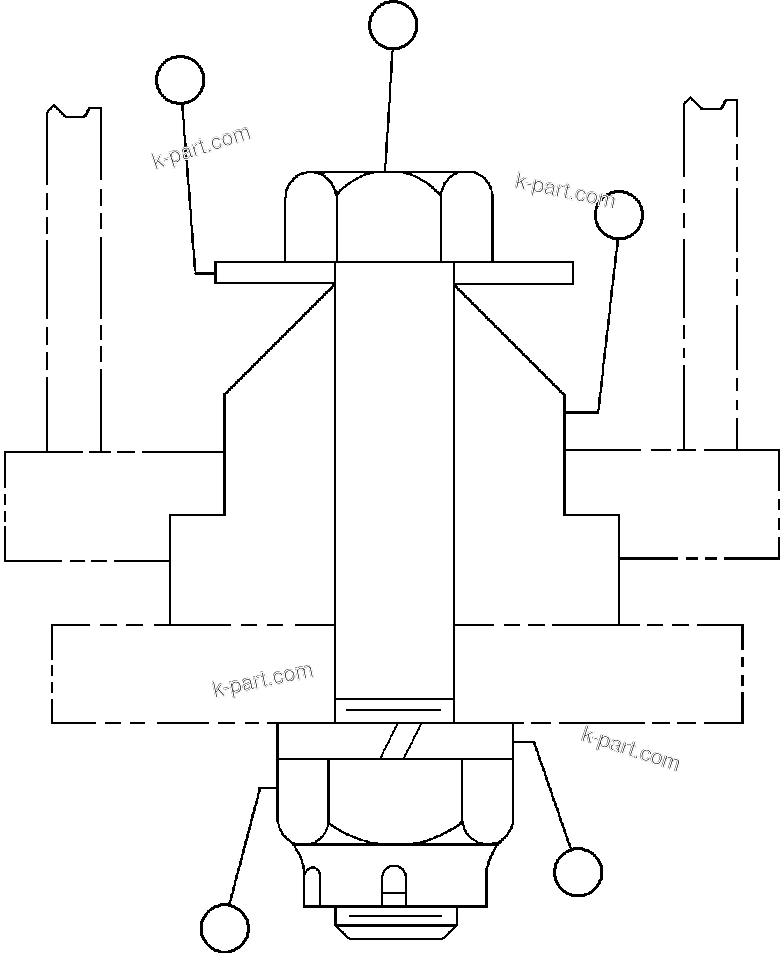 Komatsu parts book diagram for AFE50-AN 830E S/N A30652-A30658  DIAVIK: BLOWER UNIT - 5