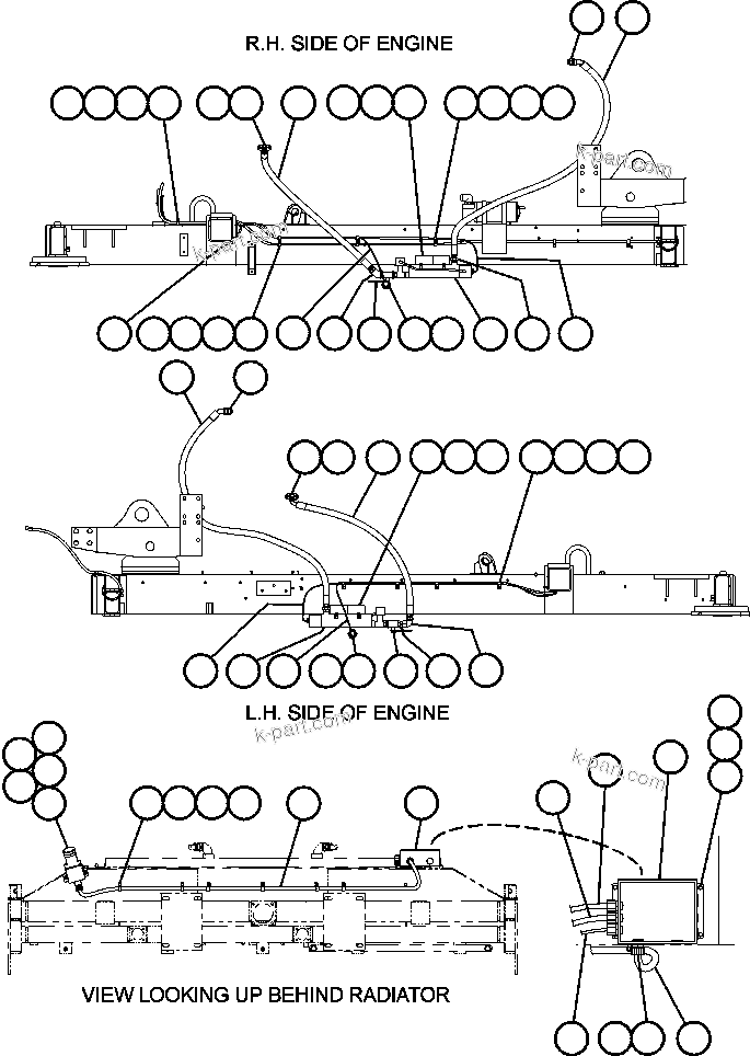 Komatsu parts book diagram for AFE50-BE 830E S/N A30706-A30708  DIAVIK: ENGINE OIL/COOLANT HEATERS (HOTSTART)