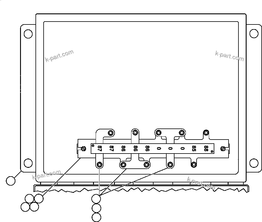 Komatsu parts book diagram for AFE50-BE 830E S/N A30706-A30708  DIAVIK: HOTSTART BOX ASSEMBLY (EJ5557)
