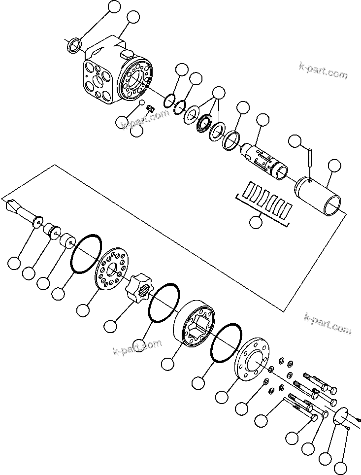 Komatsu parts book diagram for AFE50-BE 830E S/N A30706-A30708  DIAVIK: STEERING CONTROL UNIT (PB6905)