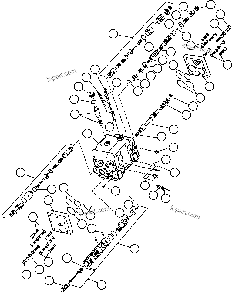 Komatsu parts book diagram for AFE50-BE 830E S/N A30706-A30708  DIAVIK: FLOW AMPLIFIER (PB6908)