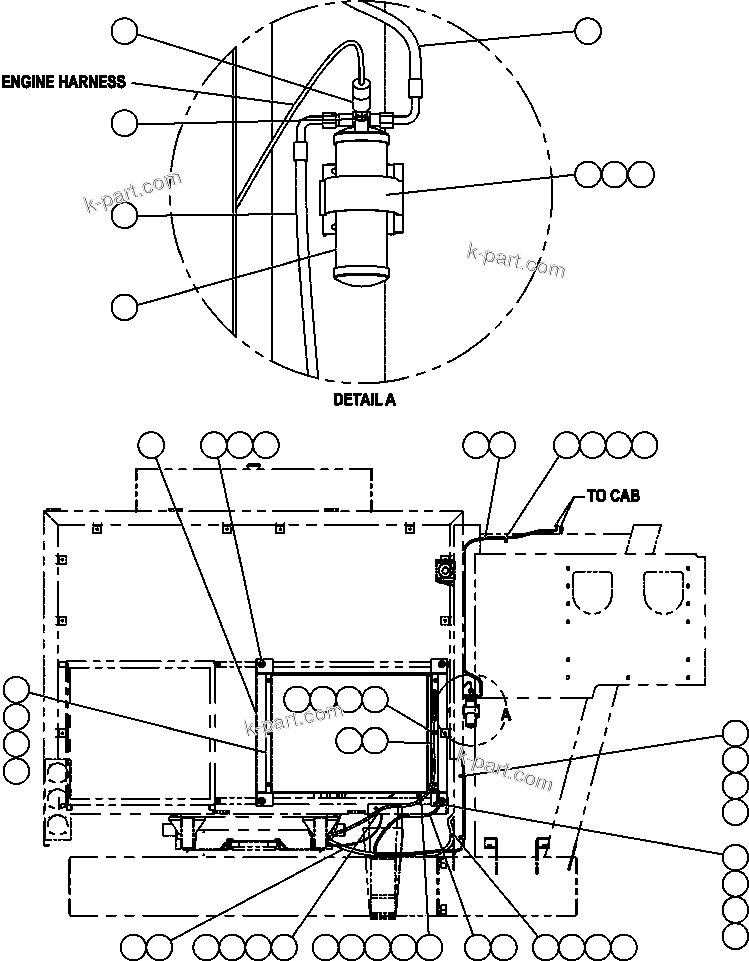 Komatsu parts book diagram for AFE50-BE 830E S/N A30706-A30708  DIAVIK: AIR CONDITIONER PIPING & INSTALLATION