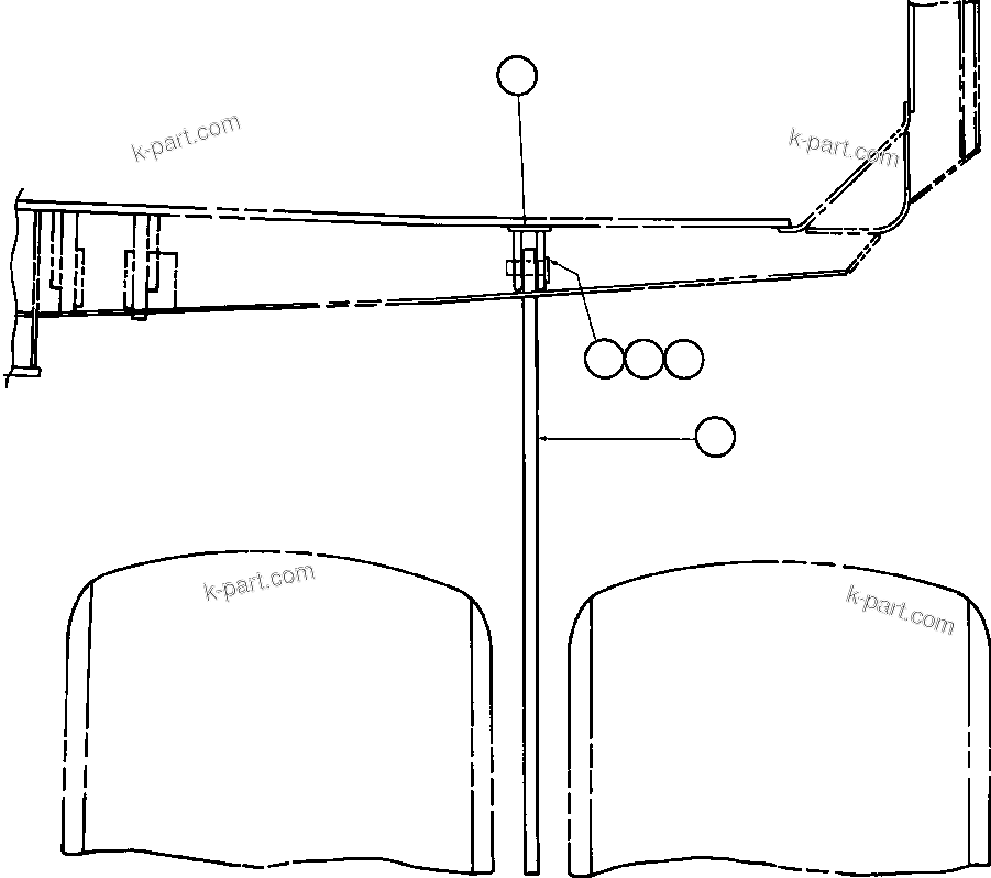 Komatsu parts book diagram for AFE50-BE 830E S/N A30706-A30708  DIAVIK: ROCK EJECTORS INSTALLATION