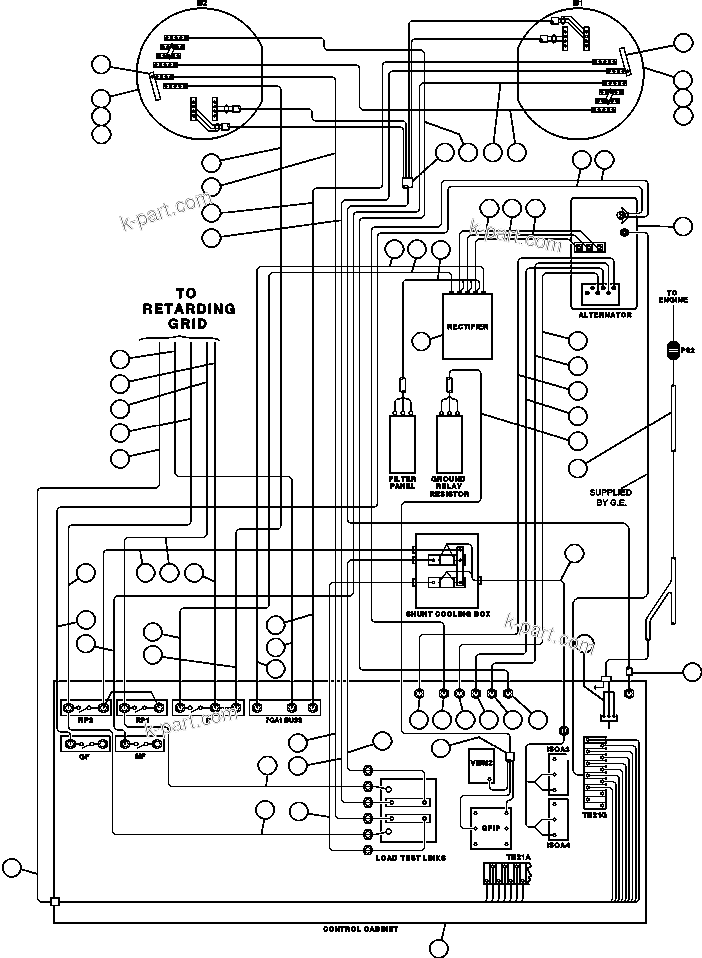 Komatsu parts book diagram for AFE50-BE 830E S/N A30706-A30708  DIAVIK: ELECTRIC POWER COMPONENTS WIRING
