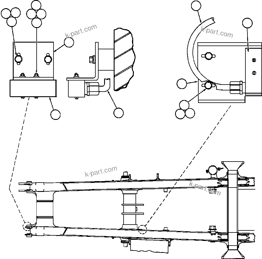 Komatsu parts book diagram for AFE50-BE 830E S/N A30706-A30708  DIAVIK: HOIST LIMIT & BODY-UP INTERLOCK SWITCH
