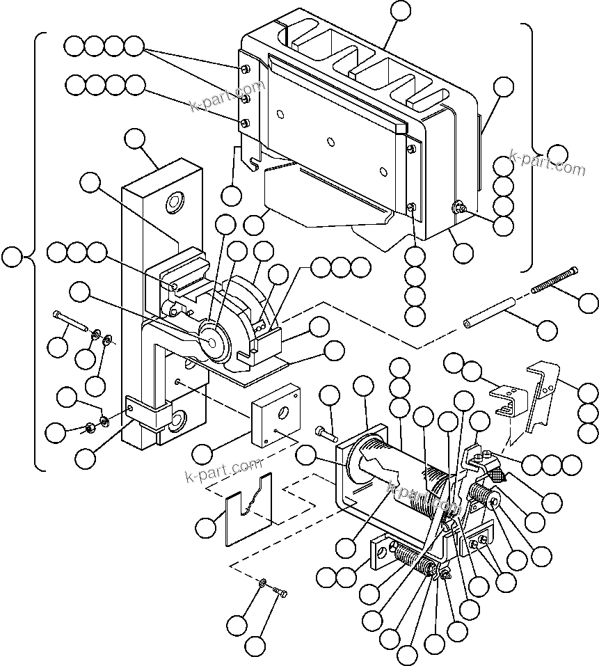 Komatsu parts book diagram for AFE50-BE 830E S/N A30706-A30708  DIAVIK: CONTACTOR - GF & MF (VE1317)