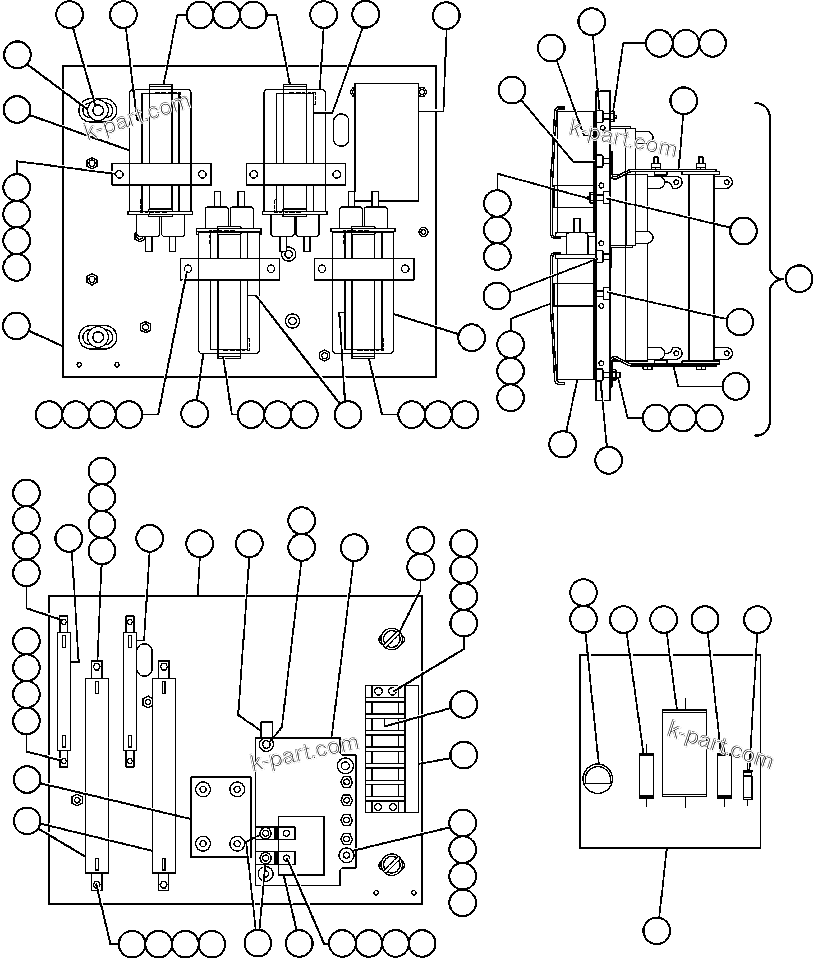 Komatsu parts book diagram for AFE50-BE 830E S/N A30706-A30708  DIAVIK: PANEL - COVER, M.F.S.E. (VE4910)