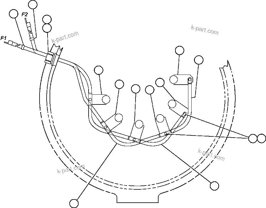 Komatsu parts book diagram for AFE50-BE 830E S/N A30706-A30708  DIAVIK: ALTERNATOR - 26F2 - 4
