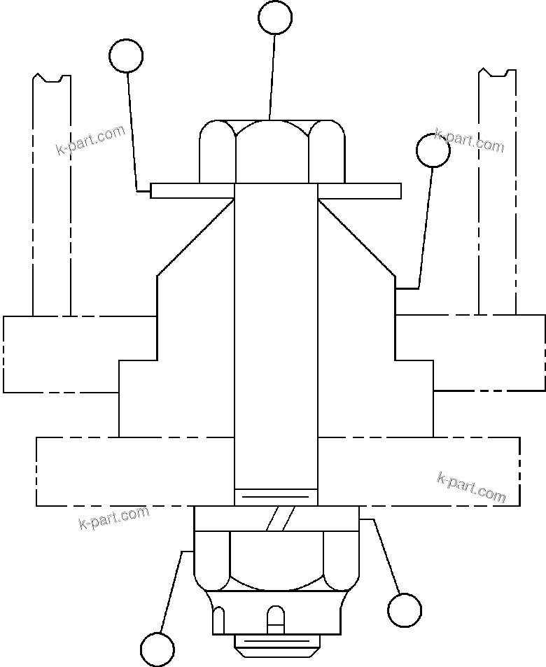 Komatsu parts book diagram for AFE50-BE 830E S/N A30706-A30708  DIAVIK: BLOWER UNIT - 5