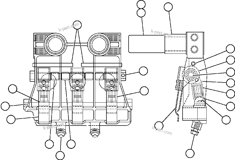 Komatsu parts book diagram for AFE50-BE 830E S/N A30706-A30708  DIAVIK: MOTORIZED WHEEL - 787FS11 - 7