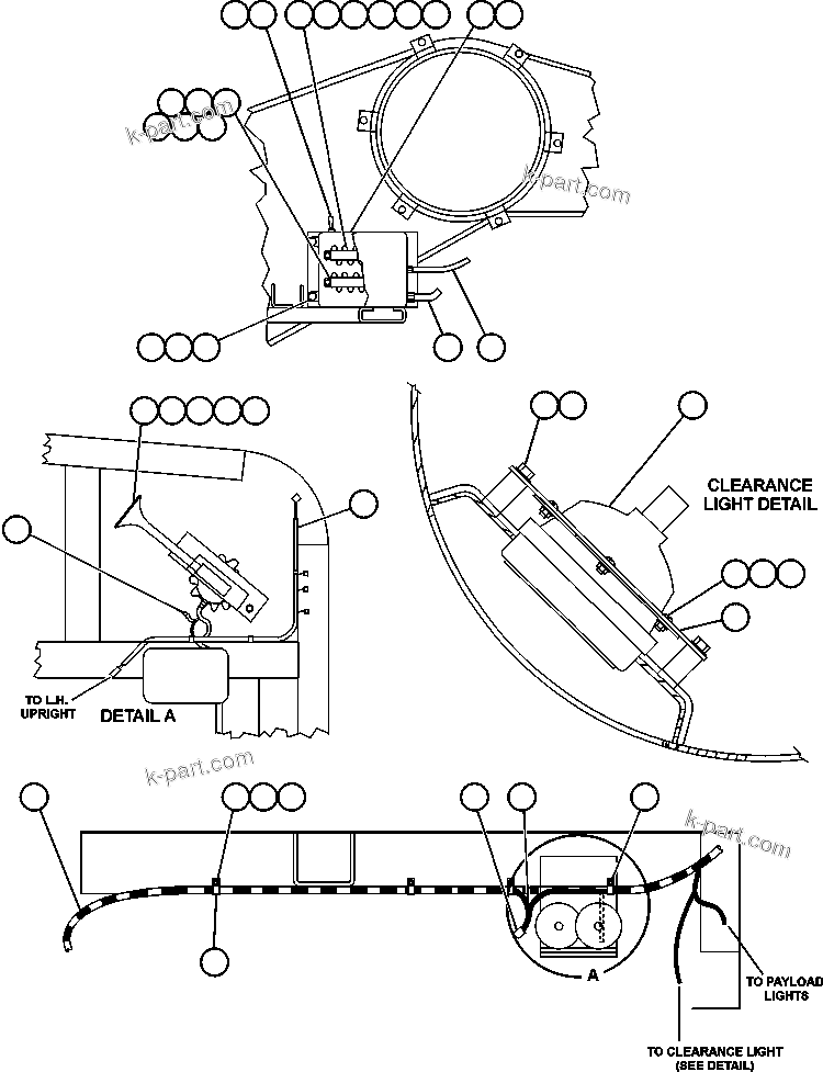 Komatsu parts book diagram for AFE50-BF/BH 830E S/N A30709 & A30717-A30718  WEST ANGELAS: LEFT UPRIGHT ELECTRICAL GROUP