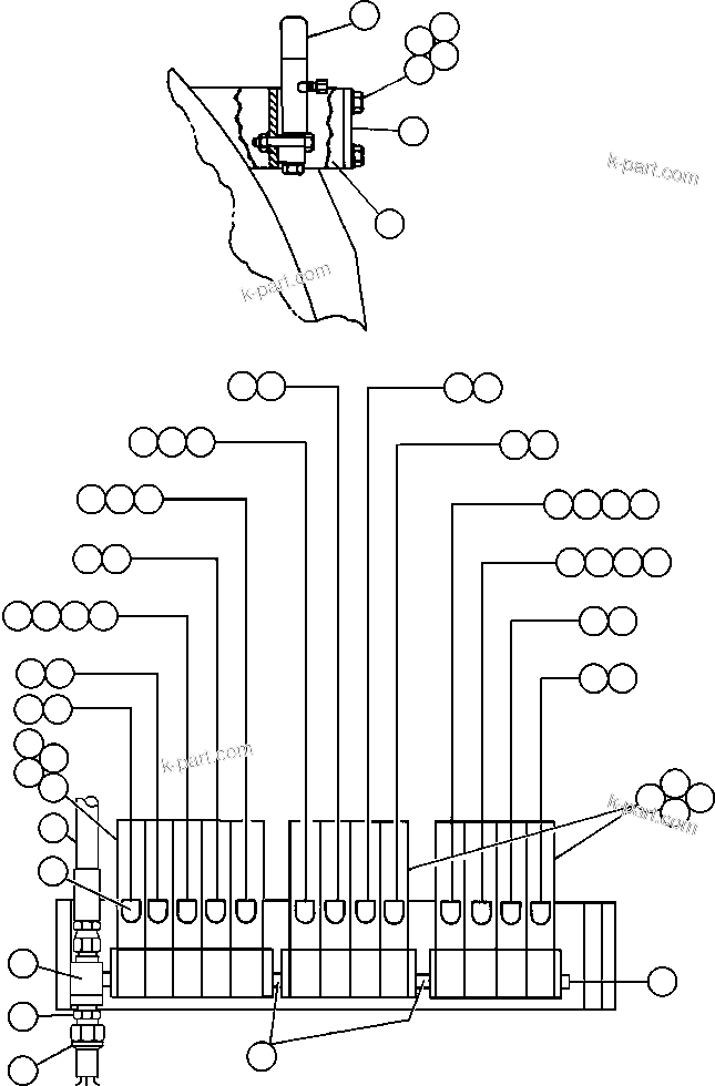 Komatsu parts book diagram for AFE50-BF/BH 830E S/N A30709 & A30717-A30718  WEST ANGELAS: AUTOMATIC LUBRICATION SYSTEM - 2