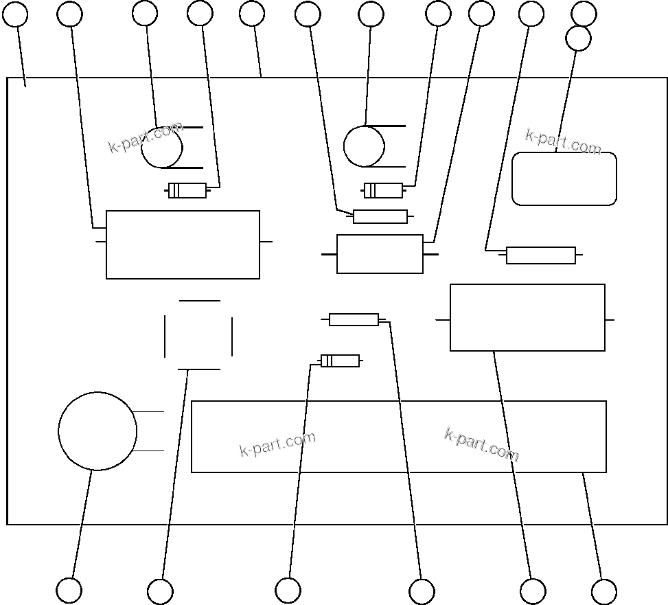 Komatsu parts book diagram for AFE50-BF/BH 830E S/N A30709 & A30717-A30718  WEST ANGELAS: PANEL - F.D.P. (VE6113)