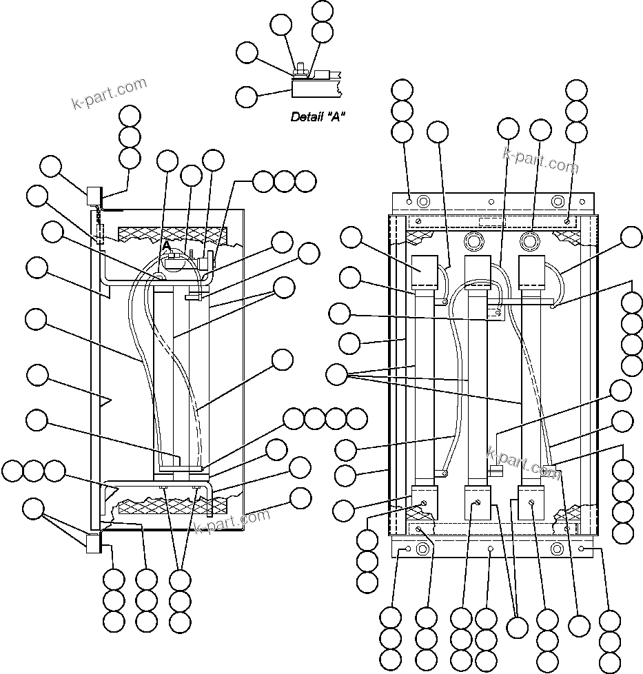 Komatsu parts book diagram for AFE50-BF/BH 830E S/N A30709 & A30717-A30718  WEST ANGELAS: PANEL - GROUND FAULT RESISTOR (PB5508)