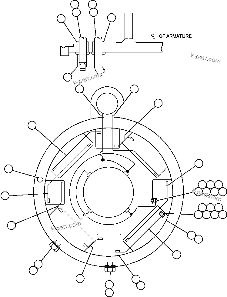 Komatsu parts book diagram for AFE50-BF/BH 830E S/N A30709 & A30717-A30718  WEST ANGELAS: BLOWER UNIT - 4