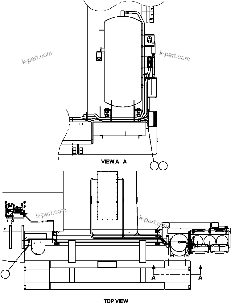 Komatsu parts book diagram for AFE50-CE 830E S/N A30811-A30814   EPSA: RESERVE INSTALLATION