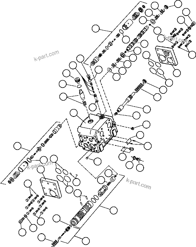 Komatsu parts book diagram for AFE50-CE 830E S/N A30811-A30814   EPSA: FLOW AMPLIFIER (PB6908)