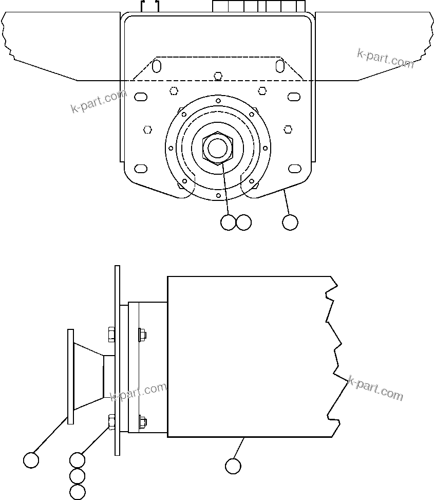 Komatsu parts book diagram for AFE50-CE 830E S/N A30811-A30814   EPSA: HOIST PUMP INSTALLATION