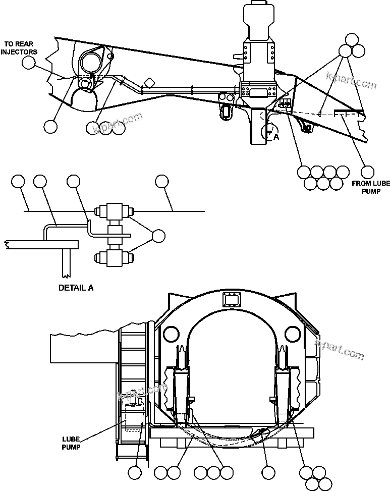 Komatsu parts book diagram for AFE50-CE 830E S/N A30811-A30814   EPSA: AUTOMATIC LUBRICATION SYSTEM - 1