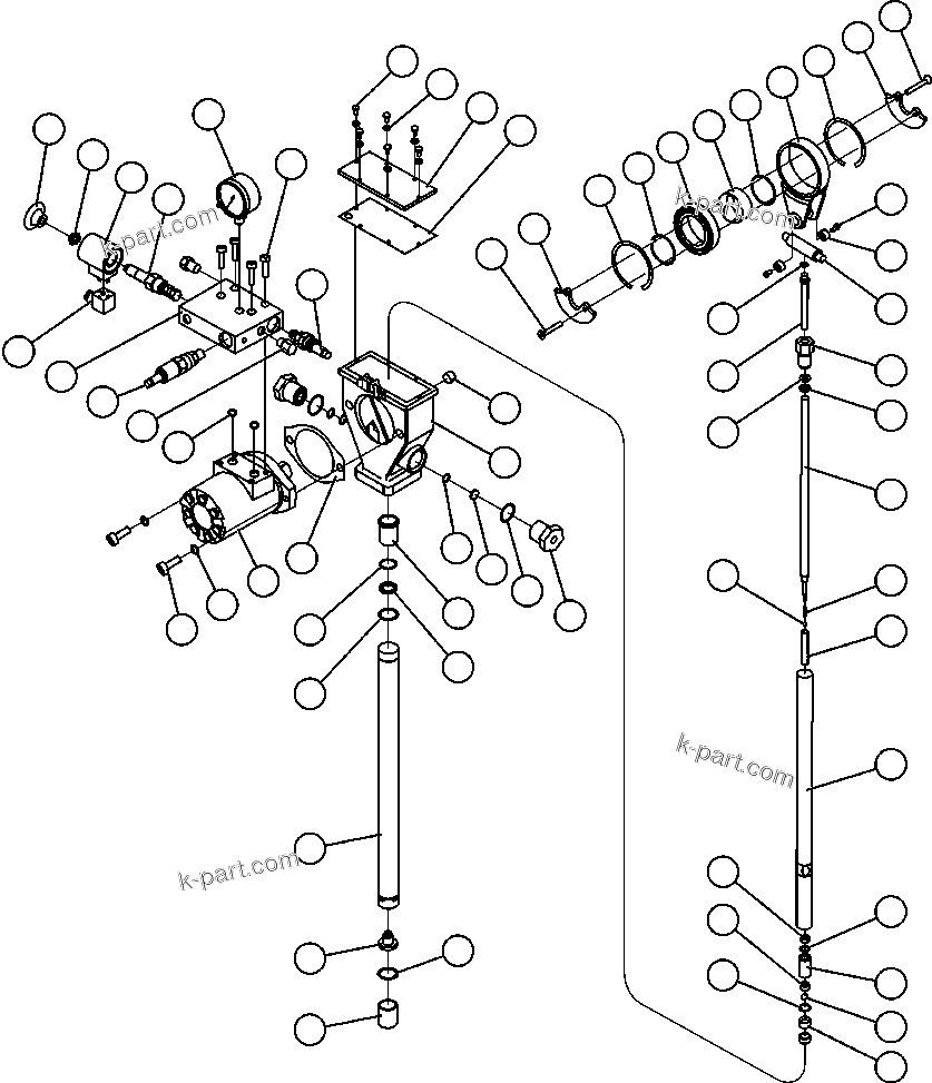 Komatsu parts book diagram for AFE50-CE 830E S/N A30811-A30814   EPSA: LUBE PUMP ASSEMBLY (XA2788)