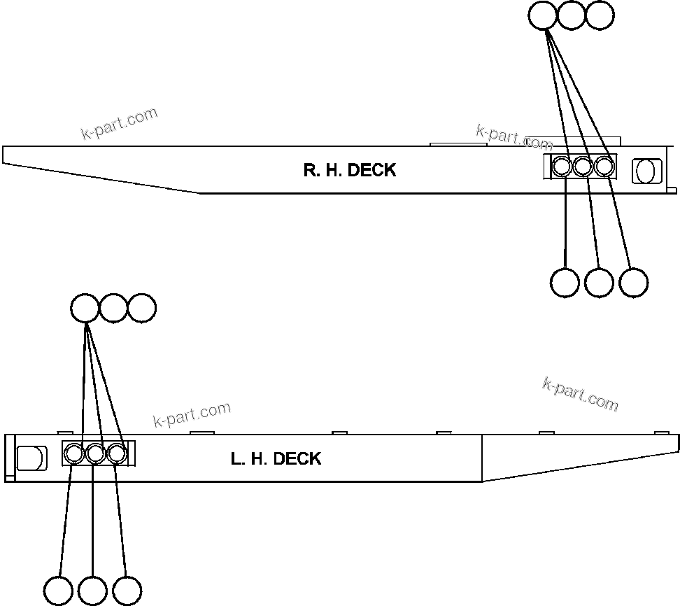 Komatsu parts book diagram for AFE50-CE 830E S/N A30811-A30814   EPSA: PAYLOAD METER III - INDICATOR LIGHTS