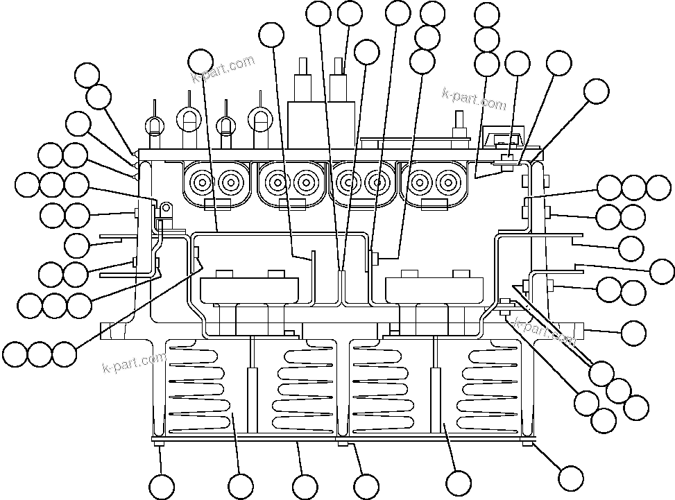 Komatsu parts book diagram for AFE50-CE 830E S/N A30811-A30814   EPSA: PANEL - A.F.S.E. - 1 (PB8838)
