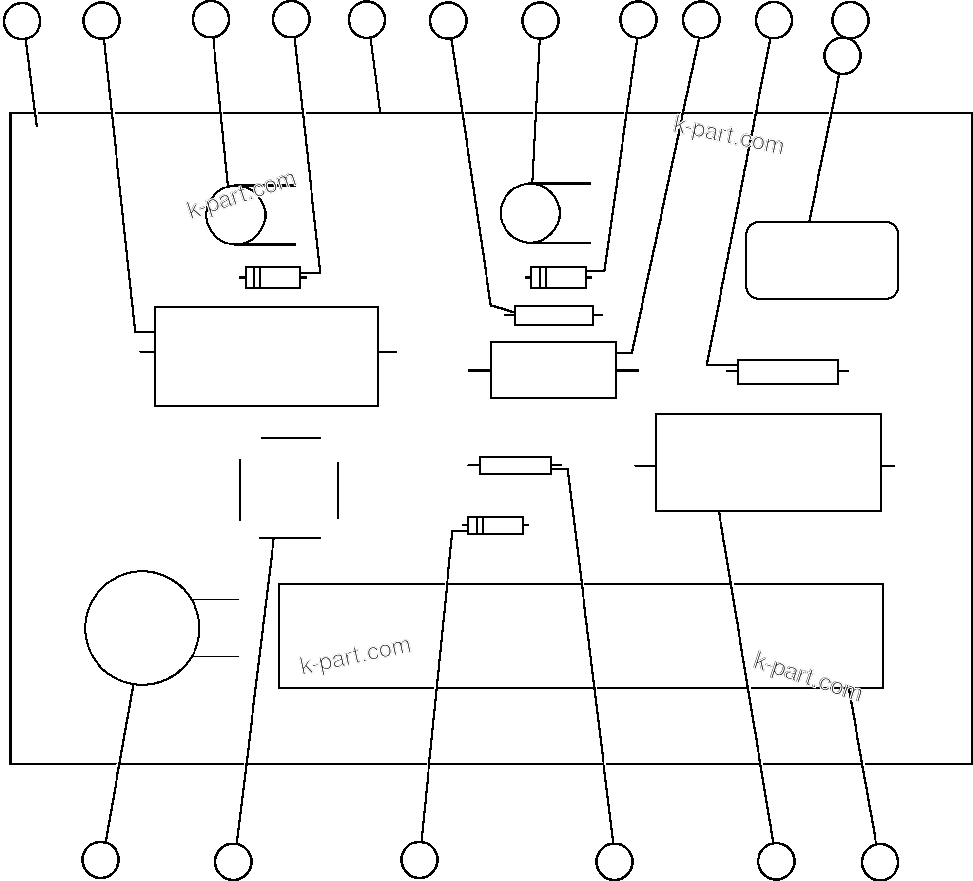 Komatsu parts book diagram for AFE50-CE 830E S/N A30811-A30814   EPSA: PANEL - F.D.P. (VE6113)