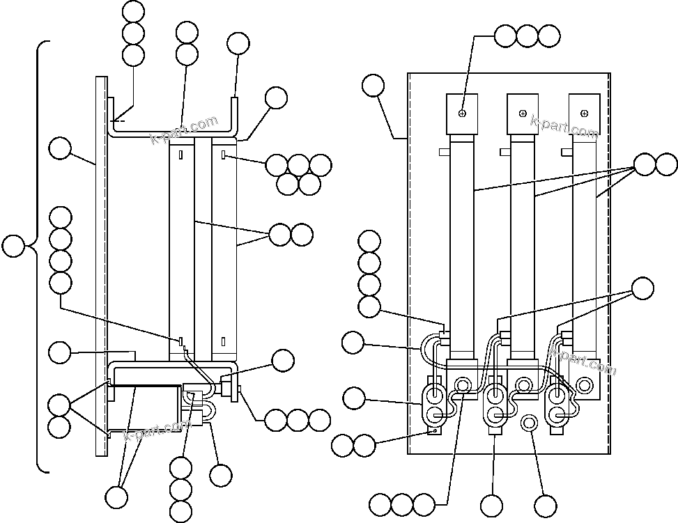Komatsu parts book diagram for AFE50-CE 830E S/N A30811-A30814   EPSA: PANEL - FILTER (PB5066)