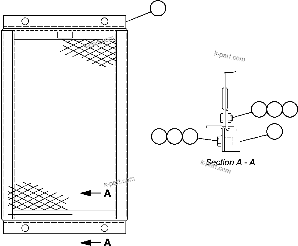 Komatsu parts book diagram for AFE50-CE 830E S/N A30811-A30814   EPSA: PANEL - FILTER - 1 (PB5066)