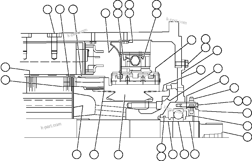 Komatsu parts book diagram for AFE50-CE 830E S/N A30811-A30814   EPSA: MOTORIZED WHEEL - 787FS11 - 5