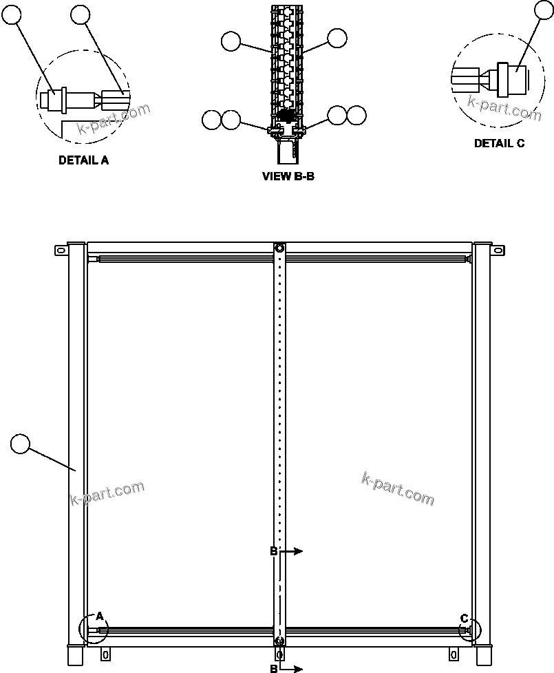 Komatsu parts book diagram for AFE50-CH 830E S/N A30818-A30819 & A30821 & A30826-A30830   ANTELOPE COAL: FUEL COOLER