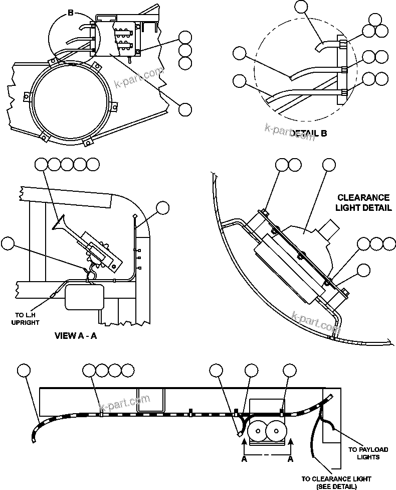Komatsu parts book diagram for AFE50-CH 830E S/N A30818-A30819 & A30821 & A30826-A30830   ANTELOPE COAL: LEFT UPRIGHT ELECTRICAL GROUP