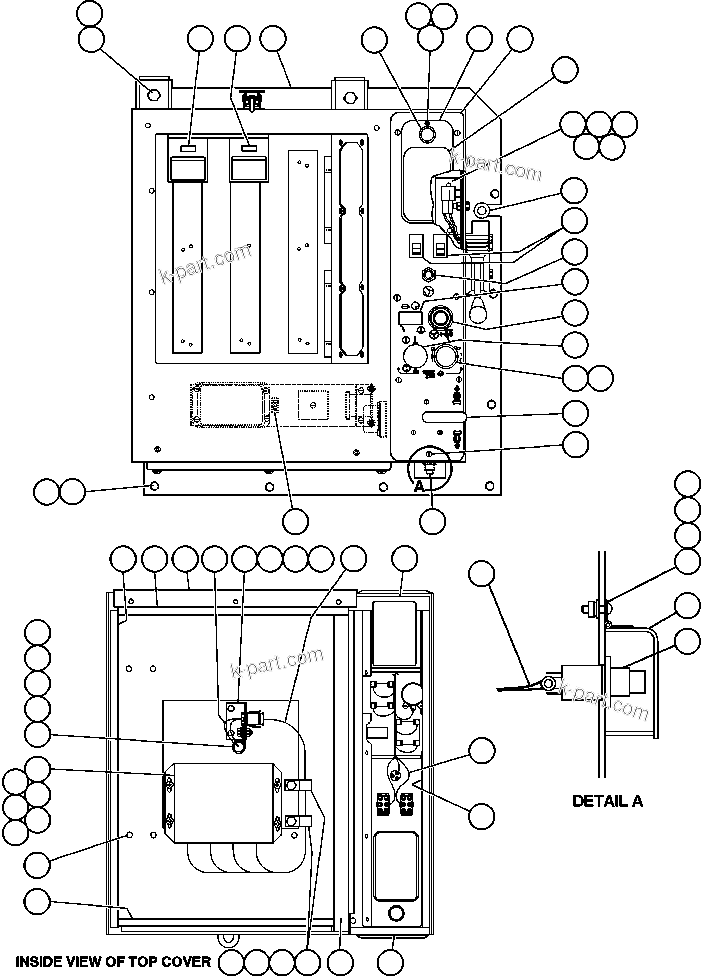 Komatsu parts book diagram for AFE50-CH 830E S/N A30818-A30819 & A30821 & A30826-A30830   ANTELOPE COAL: CAB INTERFACE COMPARTMENT