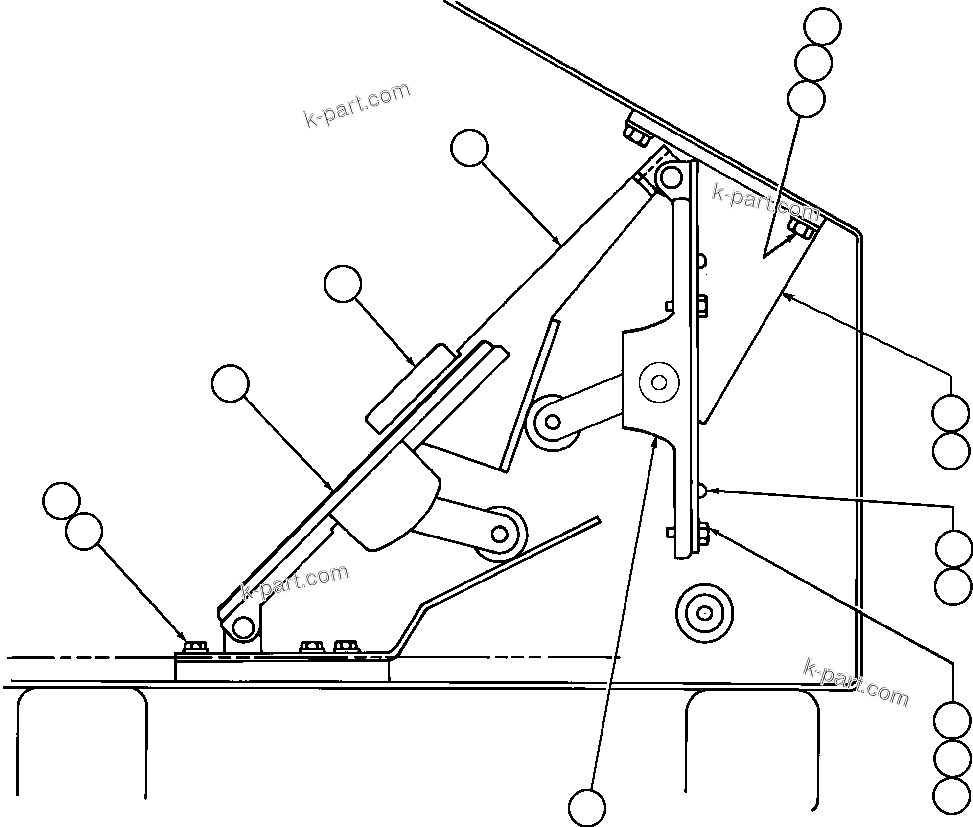 Komatsu parts book diagram for AFE50-CK 830E S/N A30825   APPALACHIAN FUEL: THROTTLE & RETARDER INSTALLATION