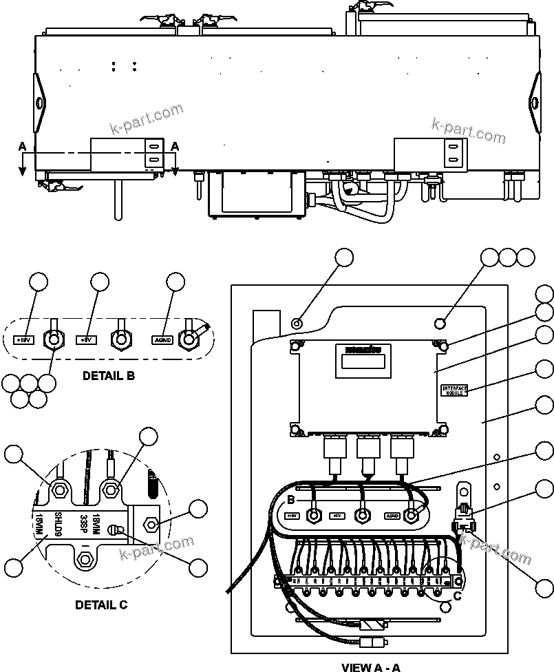 Komatsu parts book diagram for AFE50-CK 830E S/N A30825   APPALACHIAN FUEL: JUNCTION BOX INSTALL