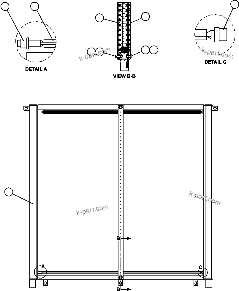 Komatsu parts book diagram for AFE50-CK 830E S/N A30825   APPALACHIAN FUEL: FUEL COOLER
