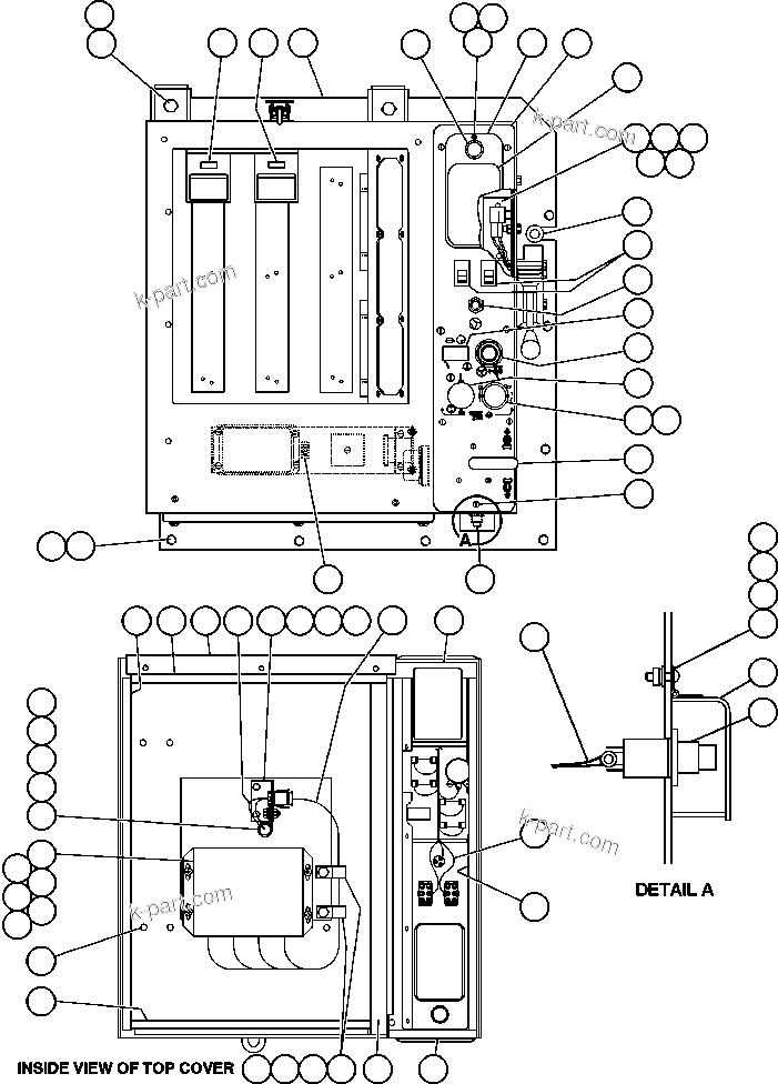 Komatsu parts book diagram for AFE50-CK 830E S/N A30825   APPALACHIAN FUEL: CAB INTERFACE COMPARTMENT