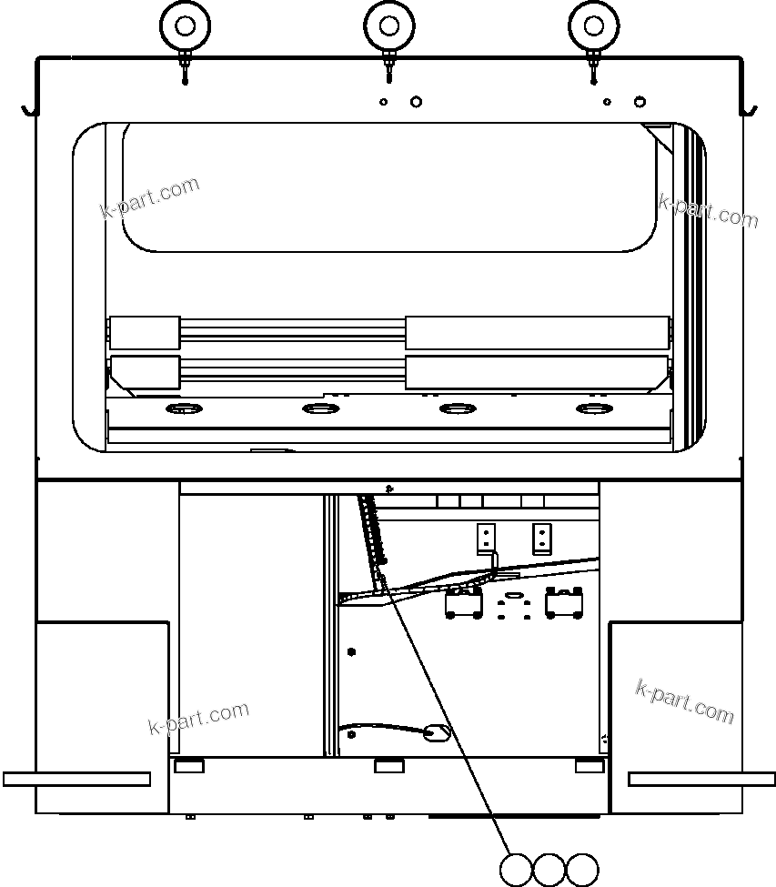 Komatsu parts book diagram for AFE50-CK 830E S/N A30825   APPALACHIAN FUEL: CAB ELECTRICAL COMPONENTS