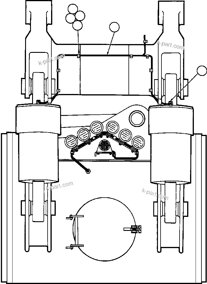 Komatsu parts book diagram for AFE50-CK 830E S/N A30825   APPALACHIAN FUEL: TWO-SPEED RETARDING INSTALLATION