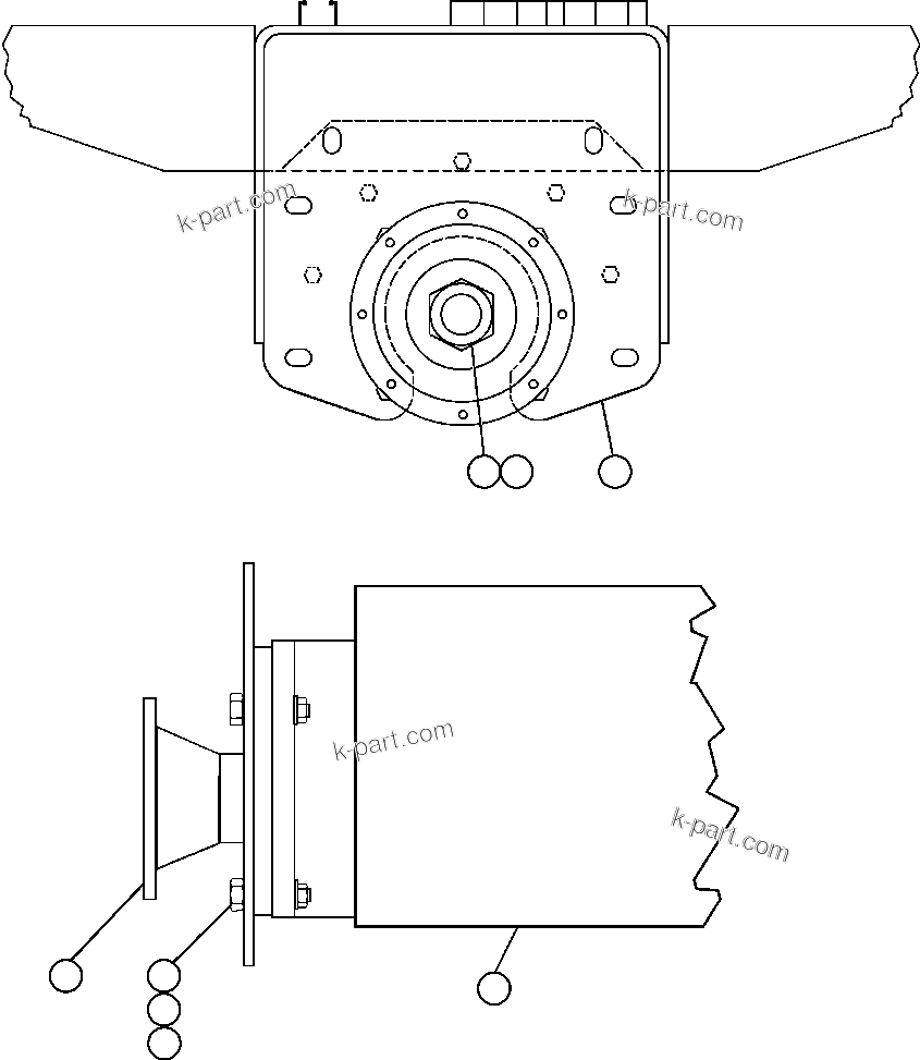 Komatsu parts book diagram for AFE50-CK 830E S/N A30825   APPALACHIAN FUEL: HOIST PUMP INSTALLATION