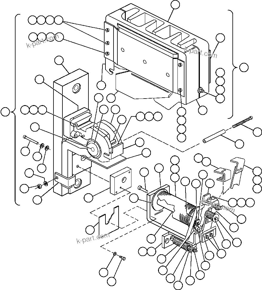 Komatsu parts book diagram for AFE50-CK 830E S/N A30825   APPALACHIAN FUEL: CONTACTOR - GF & MF (VE1317)