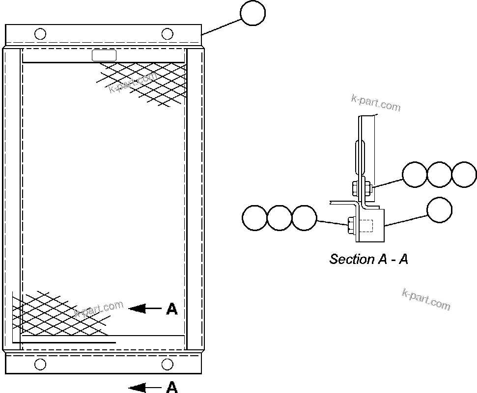 Komatsu parts book diagram for AFE50-CK 830E S/N A30825   APPALACHIAN FUEL: PANEL - FILTER - 1 (PB5066)