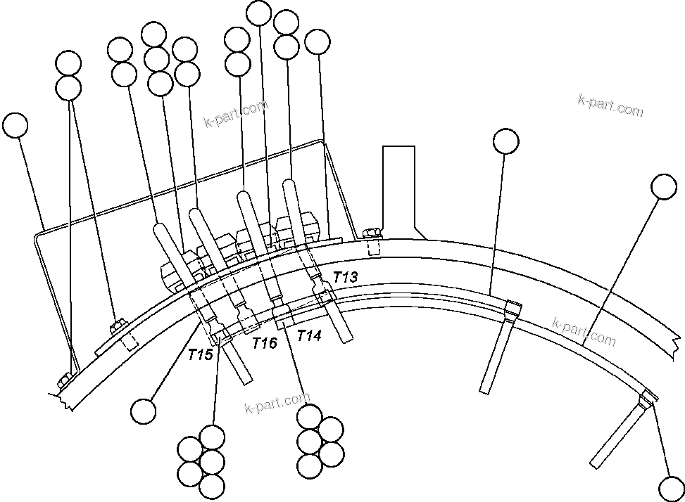 Komatsu parts book diagram for AFE50-CK 830E S/N A30825   APPALACHIAN FUEL: ALTERNATOR - 26F2 - 6