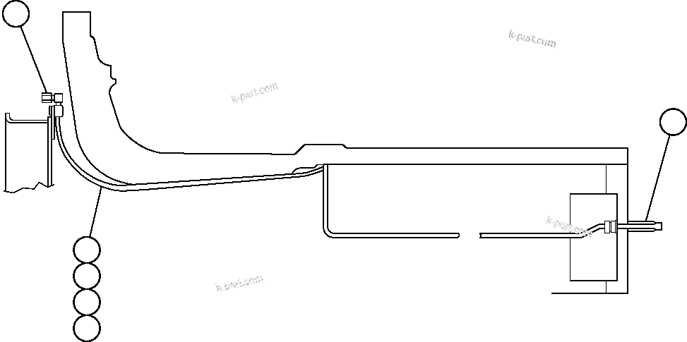 Komatsu parts book diagram for AFE50-CK 830E S/N A30825   APPALACHIAN FUEL: MOTORIZED WHEEL - 787FS11 - 1
